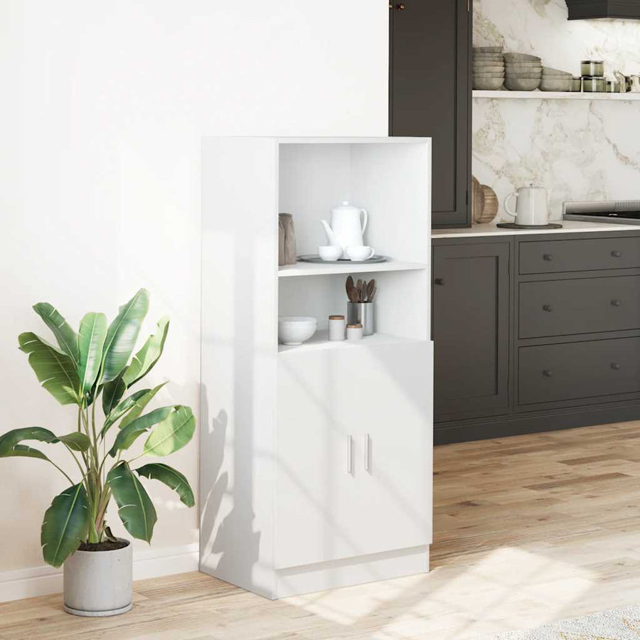Keukenkast 57x41,5x131,5 cm bewerkt hout wit
