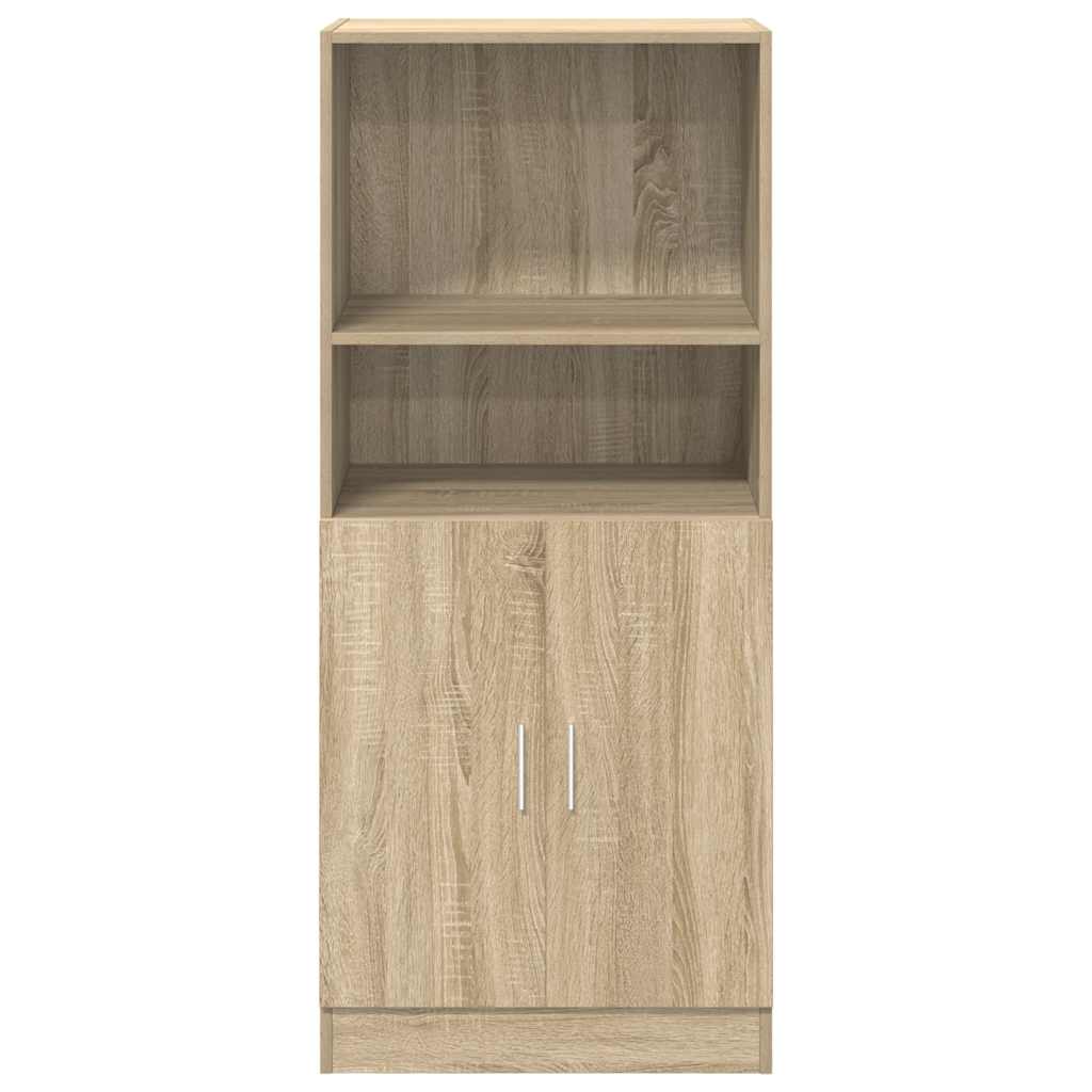 Keukenkast 57x41,5x131,5 cm bewerkt hout sonoma eikenkleurig