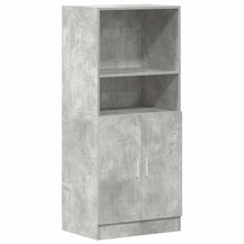 Keukenkast 57x41,5x131,5 cm bewerkt hout betongrijs