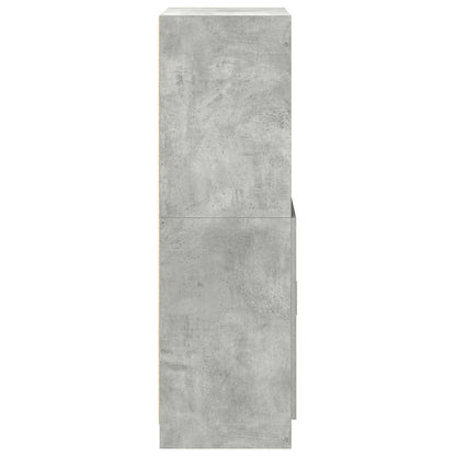 Keukenkast 57x41,5x131,5 cm bewerkt hout betongrijs
