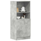 Keukenkast 57x41,5x131,5 cm bewerkt hout betongrijs