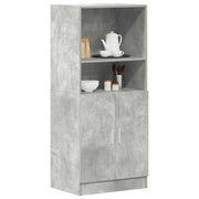 Keukenkast 57x41,5x131,5 cm bewerkt hout betongrijs