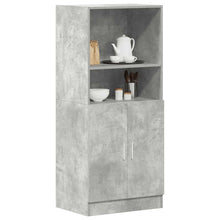 Keukenkast 57x41,5x131,5 cm bewerkt hout betongrijs
