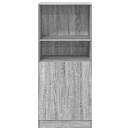 Keukenkast 57x41,5x131,5 cm bewerkt hout grijs sonoma eiken