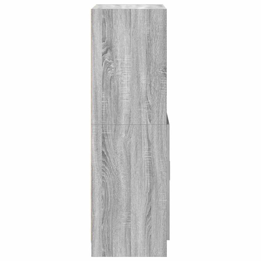 Keukenkast 57x41,5x131,5 cm bewerkt hout grijs sonoma eiken