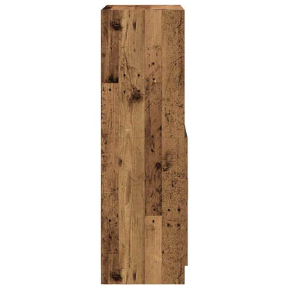 Keukenkast 57x41,5x131,5 cm bewerkt hout oud houtkleurig