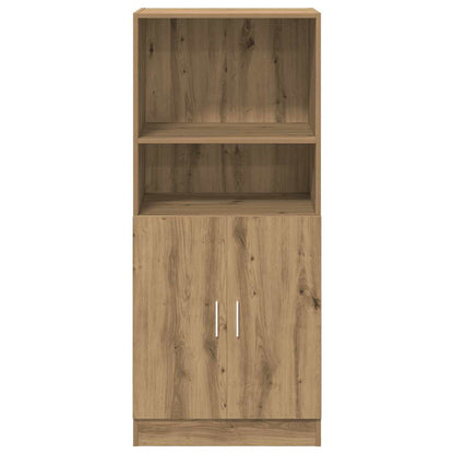 Keukenkast 57x41,5x131,5 cm bewerkt hout artisanaal eiken
