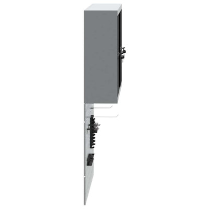 Gereedschapskast set met plank 3 pcs Zwart Gepoedercoat staal