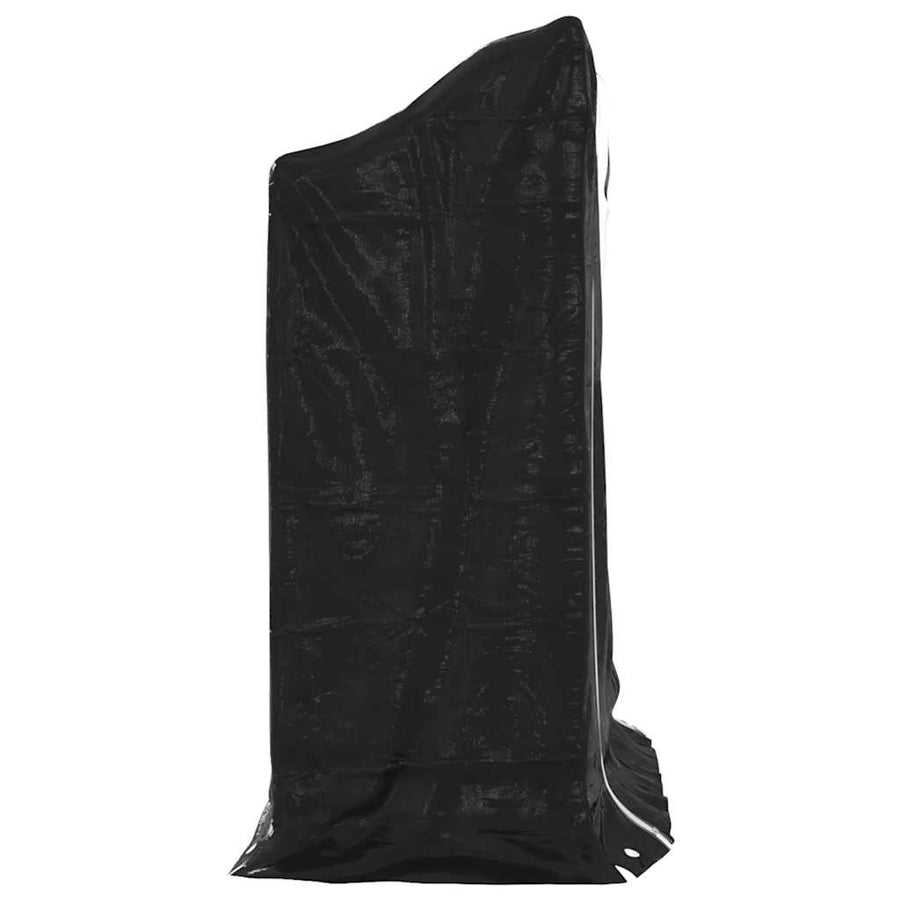 Haardhoutrek met regenhoes 100,5x40,5x110,5 cm staal