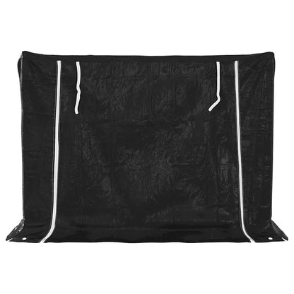 Haardhoutrek met regenhoes 151x60,5x110,5 cm staal