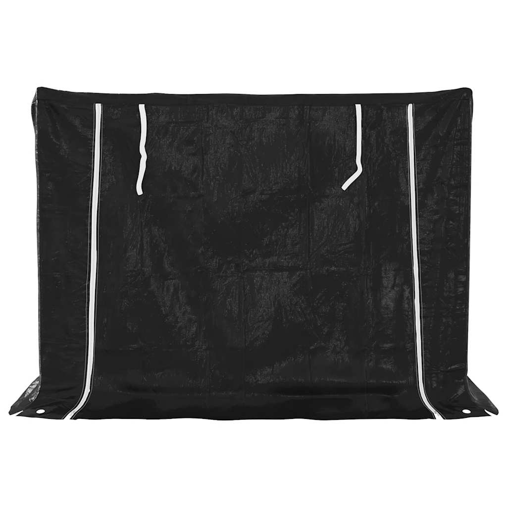 Haardhoutrek Met Regenhoes 151X80,5X110,5 Cm Staal 151 x 80.5 x 110.5 cm