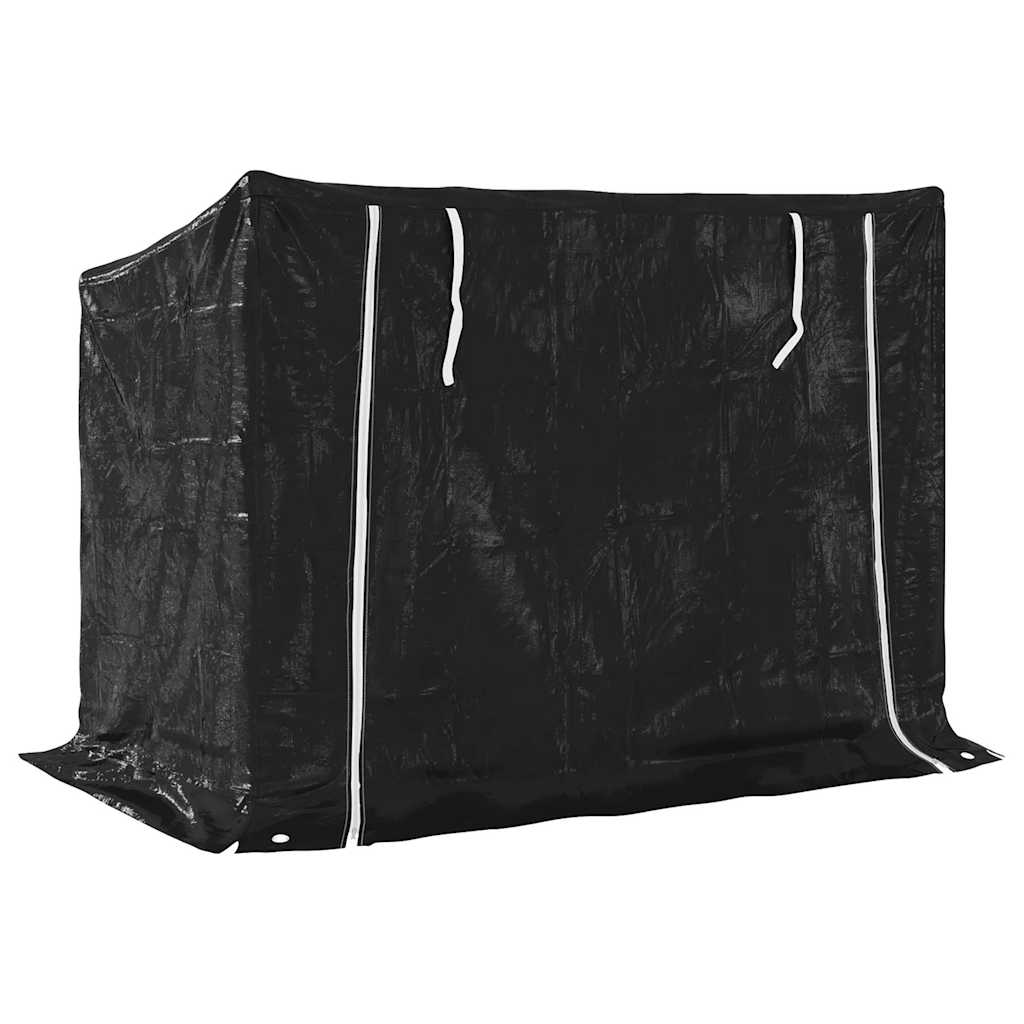 Haardhoutrek Met Regenhoes 151X80,5X110,5 Cm Staal 151 x 80.5 x 110.5 cm
