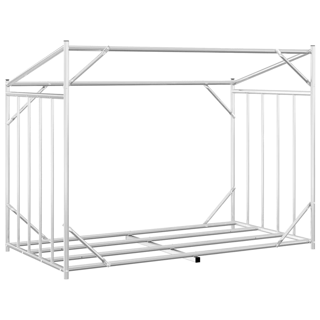 Haardhoutrek Met Regenhoes 151X80,5X110,5 Cm Staal 151 x 80.5 x 110.5 cm