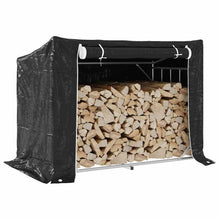 Haardhoutrek Met Regenhoes 151X80,5X110,5 Cm Staal 151 x 80.5 x 110.5 cm