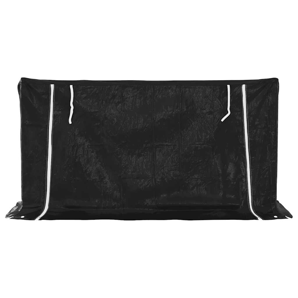 Haardhoutrek Met Regenhoes 200,5X60,5X110,5 Cm Staal 200.5 x 60.5 x 110.5 cm