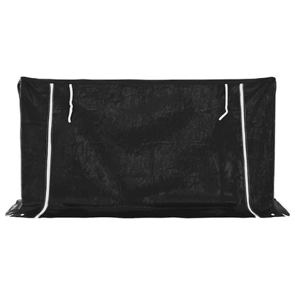 Haardhoutrek Met Regenhoes 200,5X60,5X110,5 Cm Staal 200.5 x 60.5 x 110.5 cm