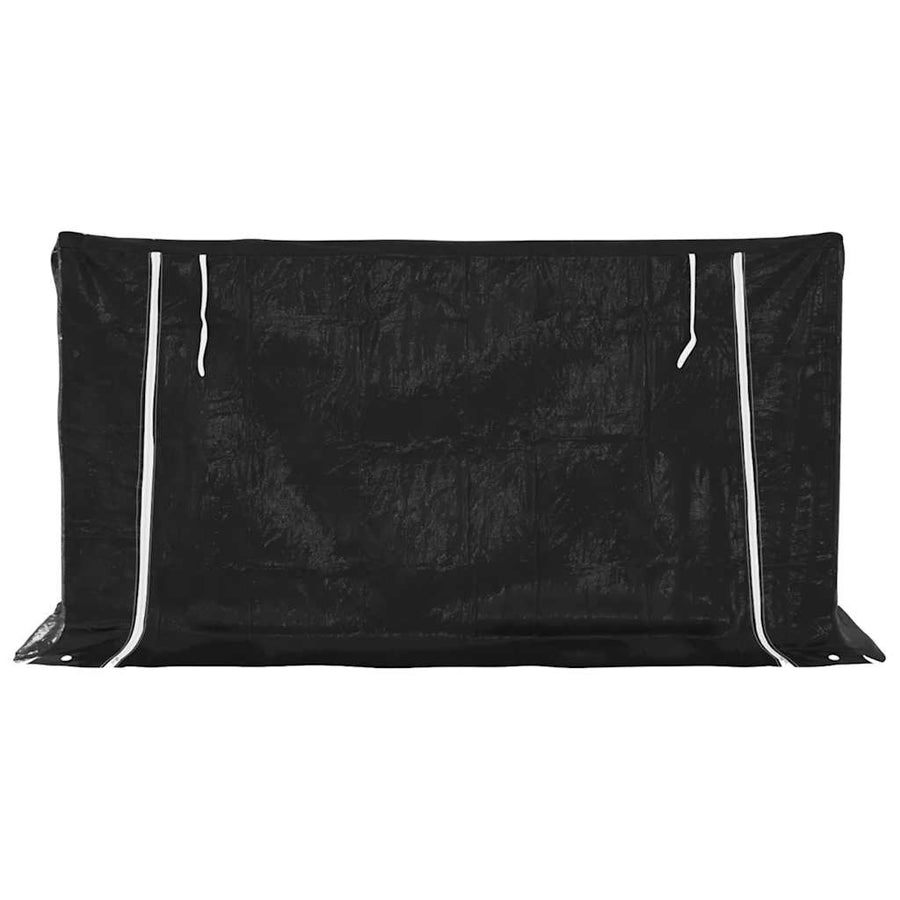 Haardhoutrek Met Regenhoes 200,5X80,5X110,5 Cm Staal 200.5 x 80.5 x 110.5 cm