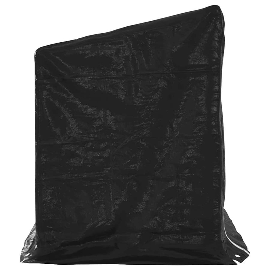 Haardhoutrek Met Regenhoes 200,5X80,5X110,5 Cm Staal 200.5 x 80.5 x 110.5 cm
