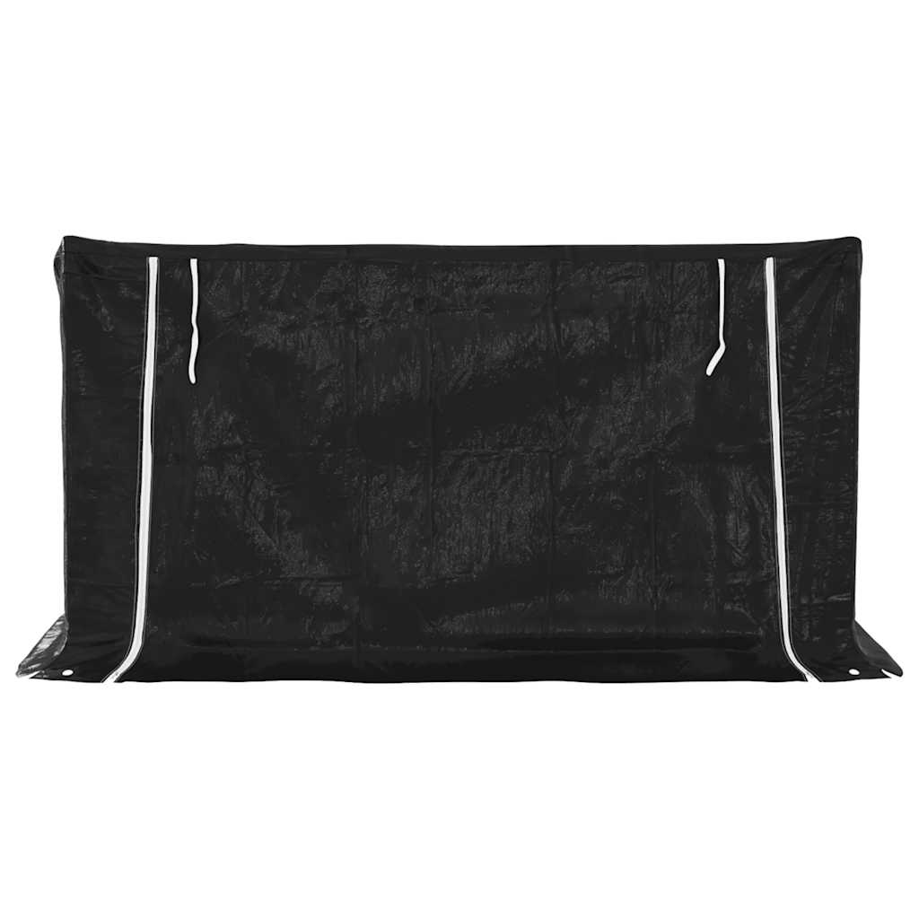 Haardhoutrek Met Regenhoes 200,5X100,5X110,5 Cm Staal 200.5 x 100.5 x 110.5 cm