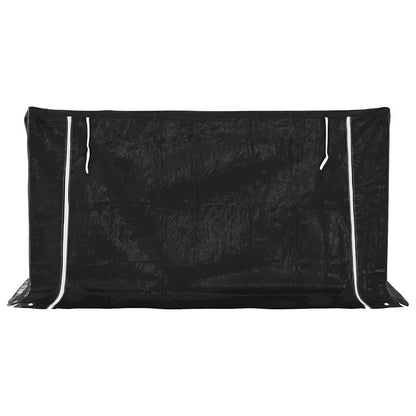 Haardhoutrek Met Regenhoes 200,5X100,5X110,5 Cm Staal 200.5 x 100.5 x 110.5 cm