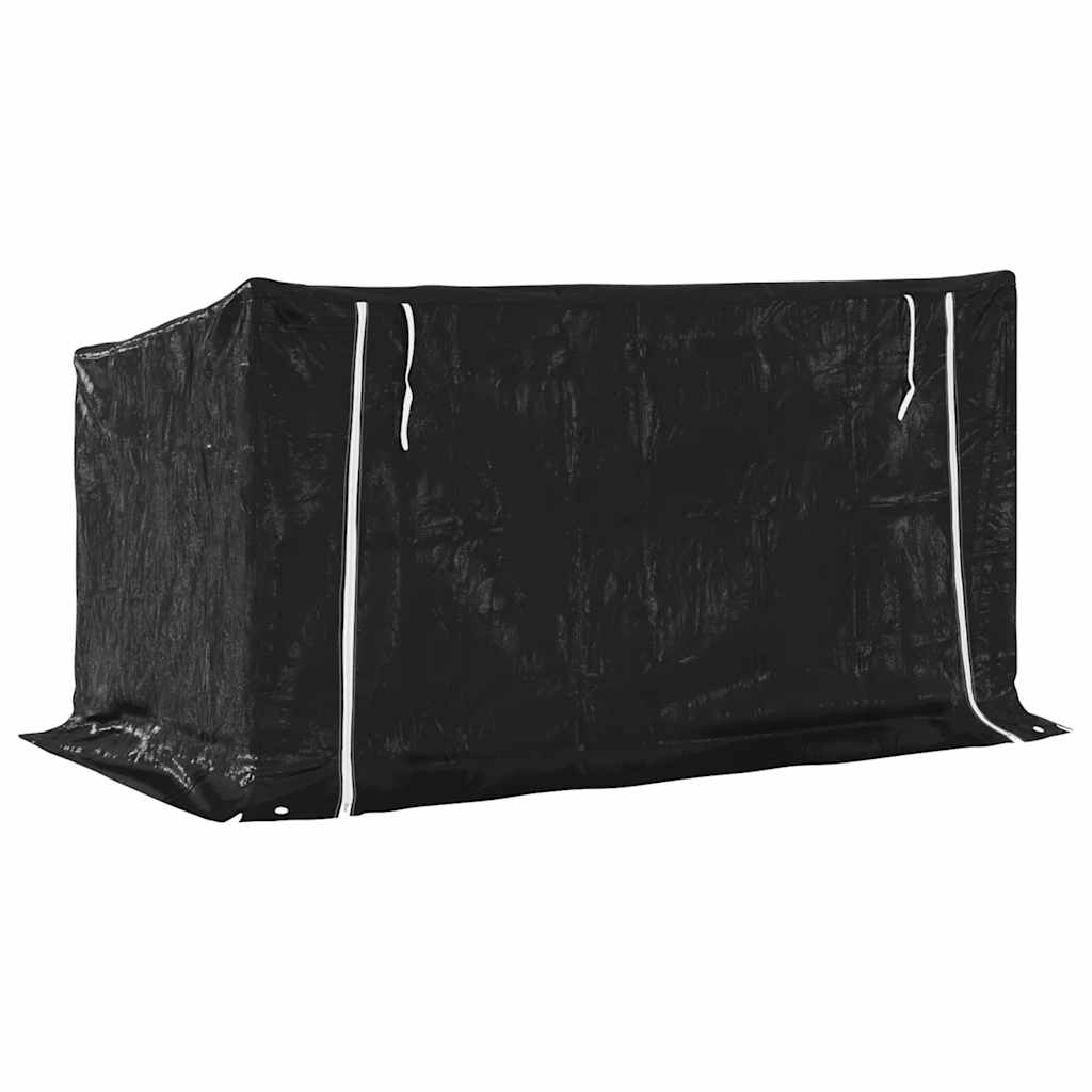 Haardhoutrek Met Regenhoes 200,5X100,5X110,5 Cm Staal 200.5 x 100.5 x 110.5 cm