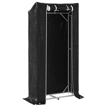 Haardhoutrek met regenhoes 100x40x200 cm gegalvaniseerd staal