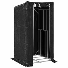 Haardhoutrek Met Regenhoes Gegalvaniseerd Staal 100 x 100 x 200 cm