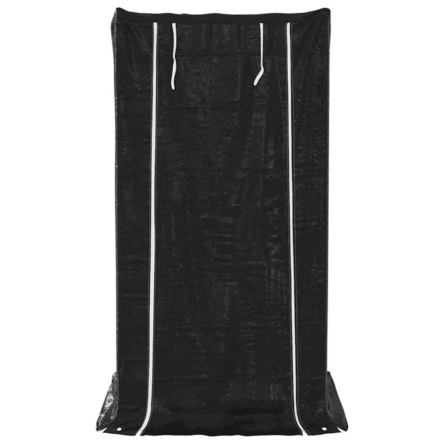 Haardhoutrek Met Regenhoes Gegalvaniseerd Staal 100 x 100 x 200 cm