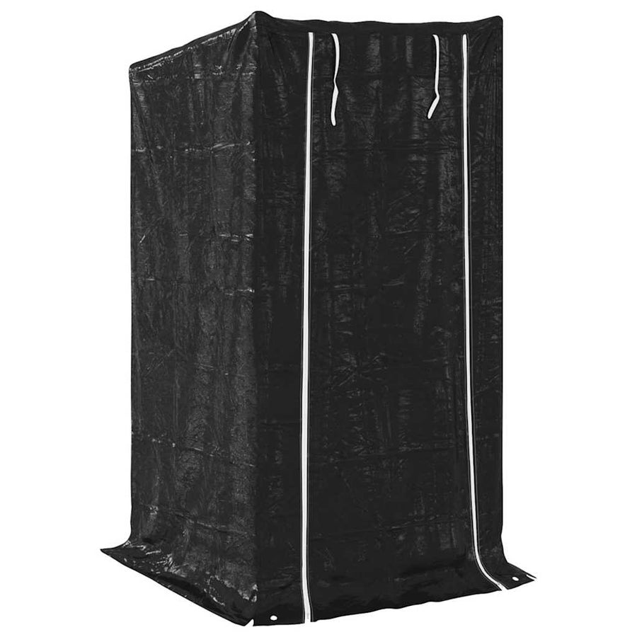 Haardhoutrek Met Regenhoes Gegalvaniseerd Staal 100 x 100 x 200 cm