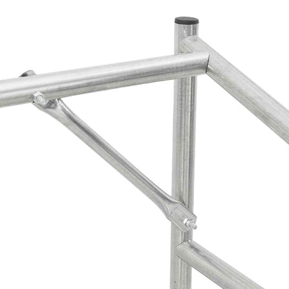 Haardhoutrek Met Regenhoes Gegalvaniseerd Staal 100 x 100 x 200 cm