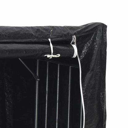 Haardhoutrek Met Regenhoes Gegalvaniseerd Staal 100 x 100 x 200 cm
