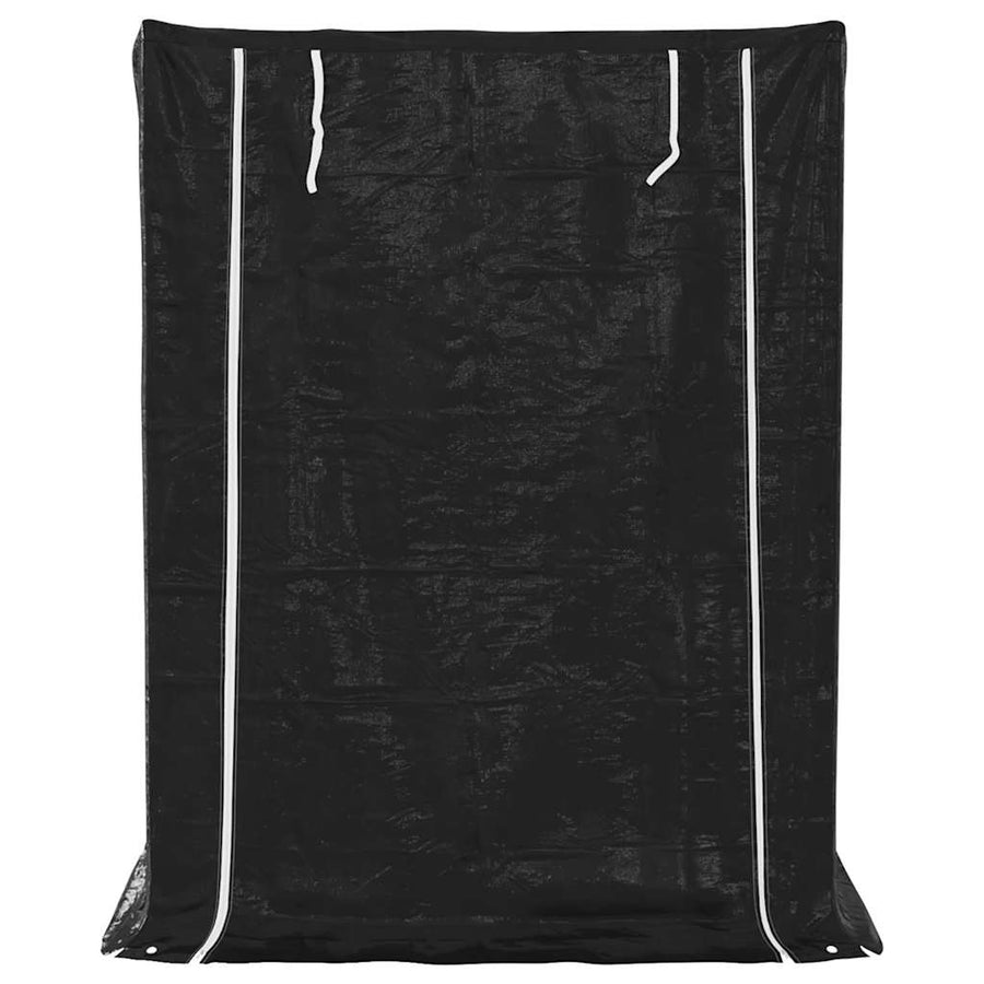 Haardhoutrek Met Regenhoes Gegalvaniseerd Staal 150 x 100 x 200 cm