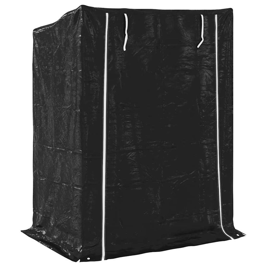 Haardhoutrek Met Regenhoes Gegalvaniseerd Staal 150 x 100 x 200 cm
