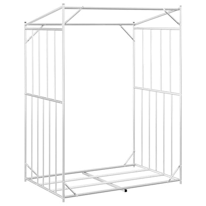 Haardhoutrek Met Regenhoes Gegalvaniseerd Staal 150 x 100 x 200 cm