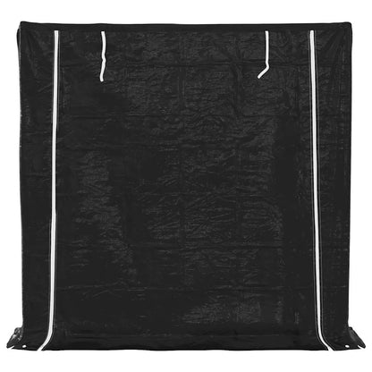 Haardhoutrek Met Regenhoes Gegalvaniseerd Staal 200 x 40 x 200 cm