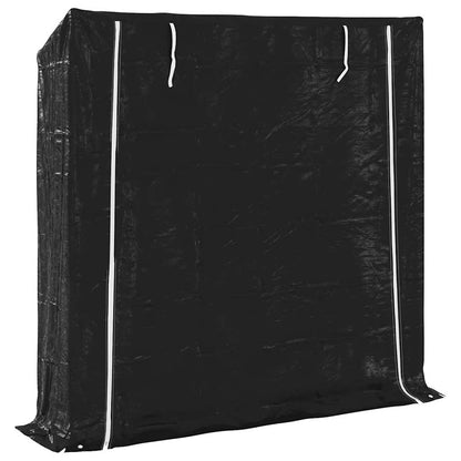 Haardhoutrek Met Regenhoes Gegalvaniseerd Staal 200 x 40 x 200 cm