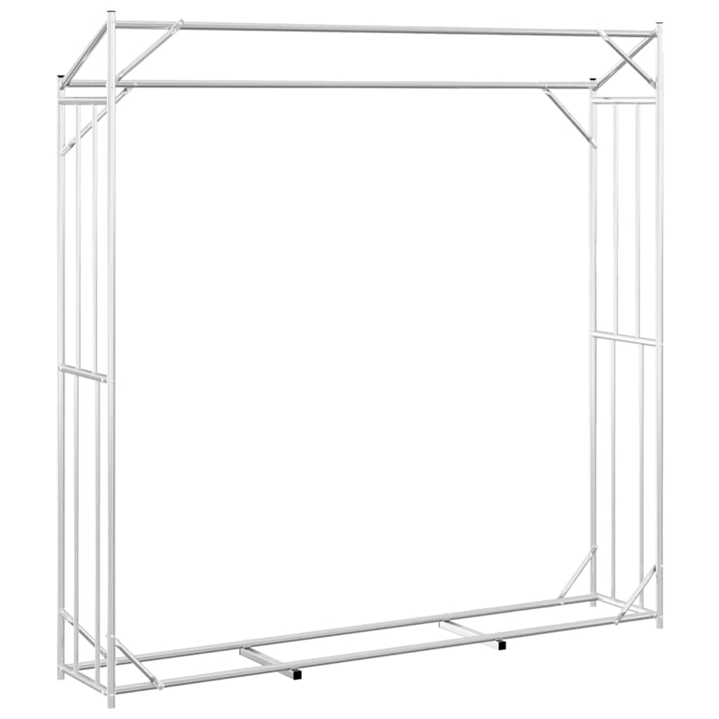 Haardhoutrek Met Regenhoes Gegalvaniseerd Staal 200 x 40 x 200 cm