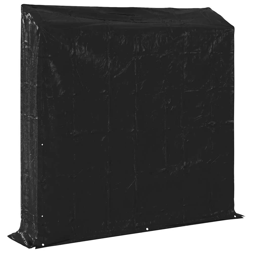 Haardhoutrek Met Regenhoes Gegalvaniseerd Staal 200 x 40 x 200 cm