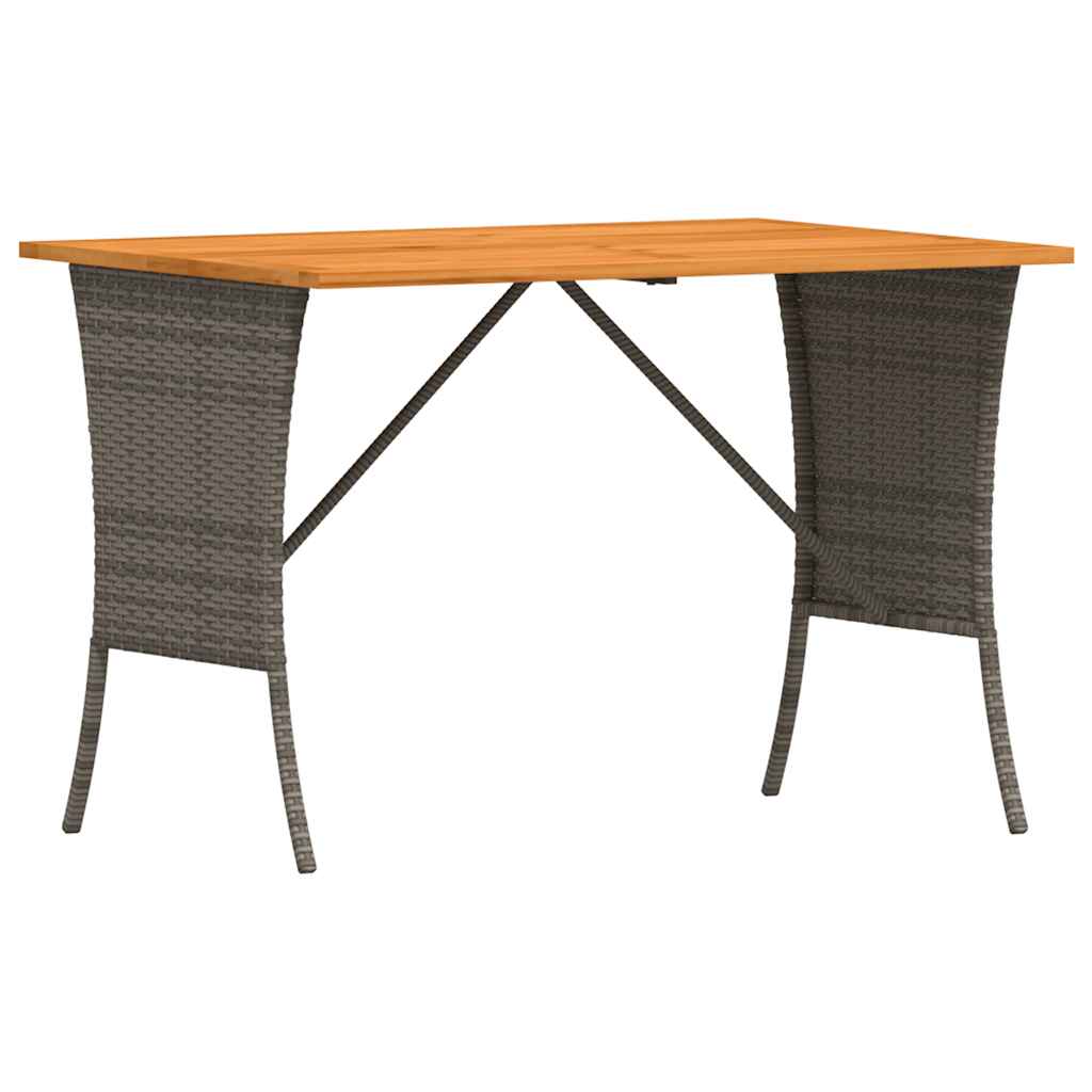 3-delige Tuinset met kussens poly rattan grijs