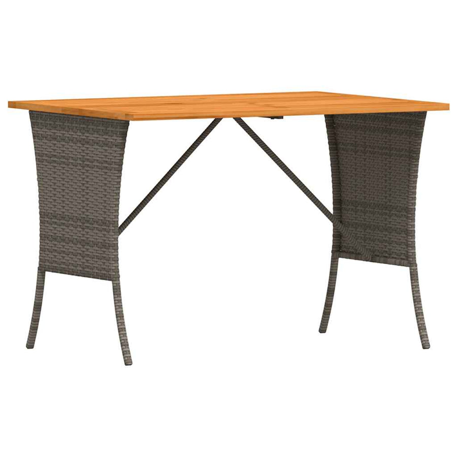 3-delige Tuinset met kussens poly rattan grijs