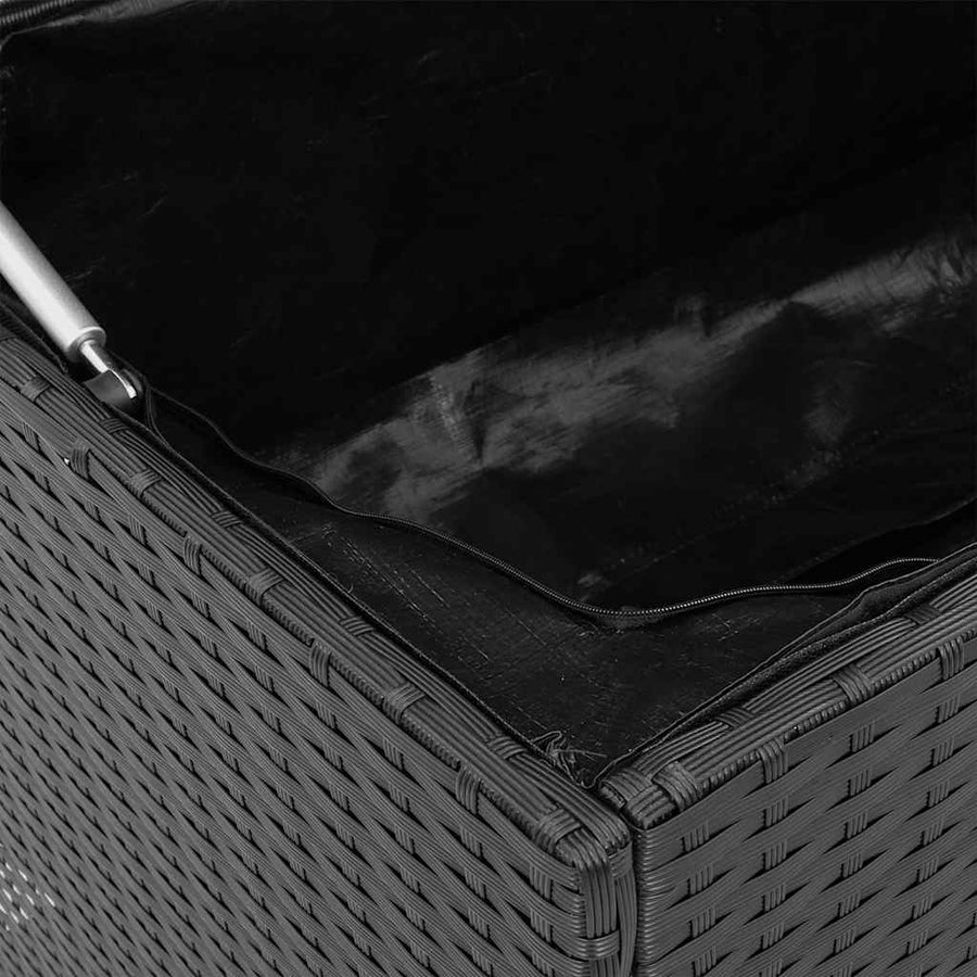 Opbergbox Voor Buiten 100X55X55,5 Cm Poly Rattan Zwart