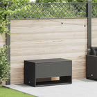 Outdoor storage box 100x55x55.5 cm poly rattan black