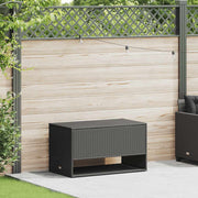 Opbergbox buiten 100x55x55,5 cm poly rattan zwart