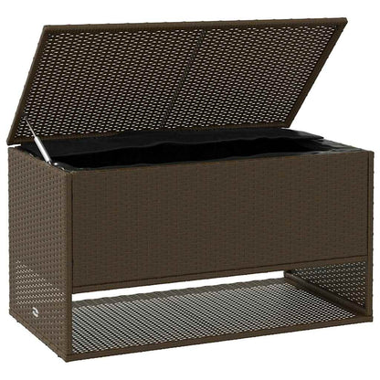 Opbergbox Voor Buiten 100X55X55,5 Cm Poly Rattan Bruin