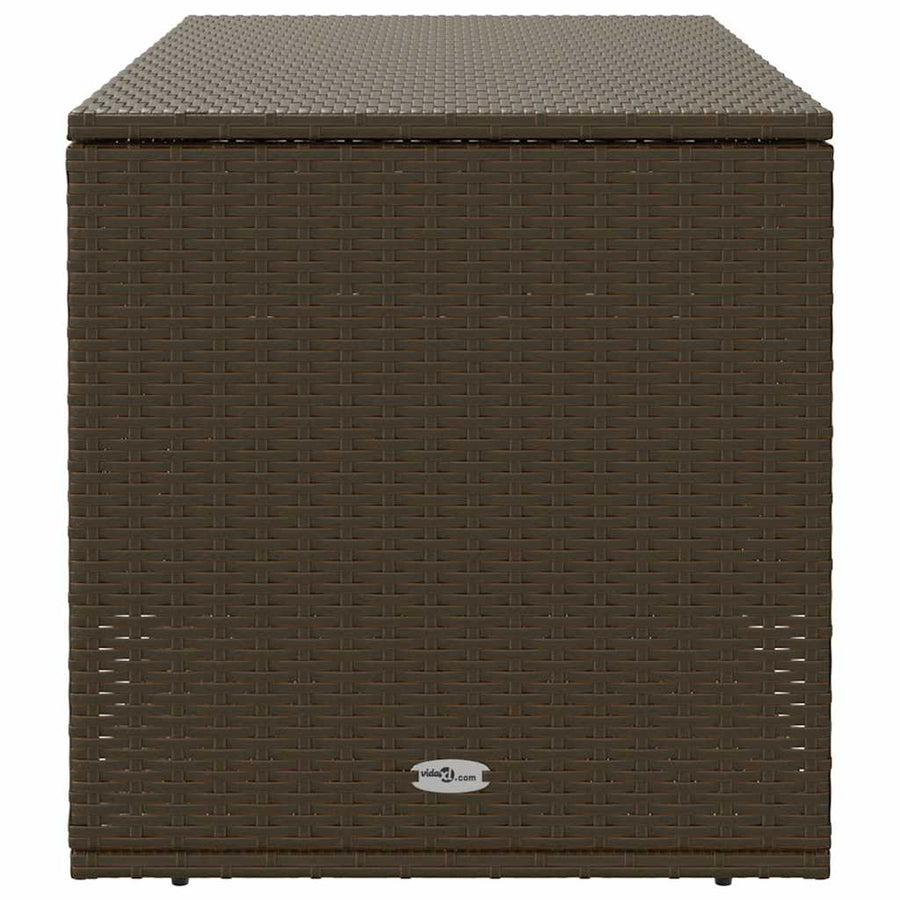 Opbergbox Voor Buiten 100X55X55,5 Cm Poly Rattan Bruin