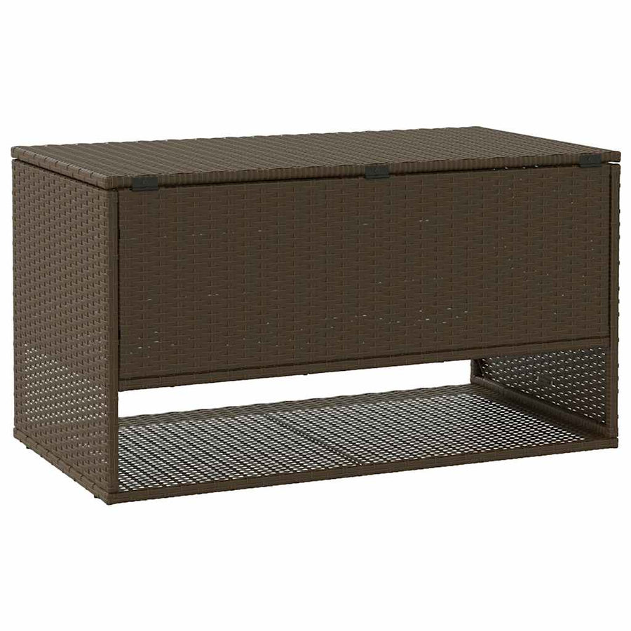 Opbergbox Voor Buiten 100X55X55,5 Cm Poly Rattan Bruin