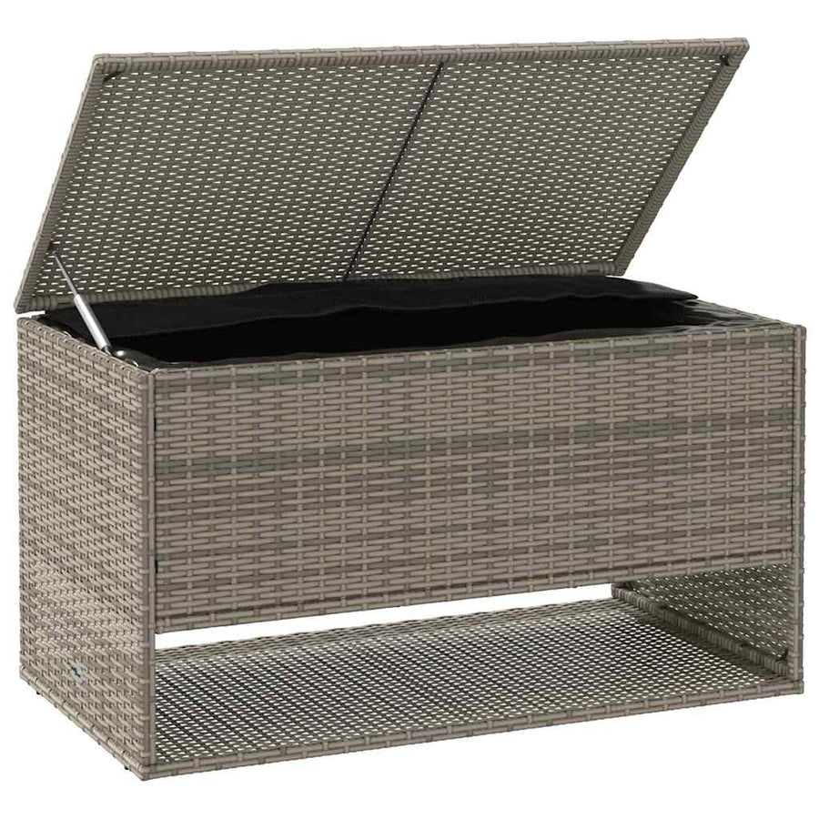 Opbergbox Voor Buiten 100X55X55,5 Cm Poly Rattan Grijs