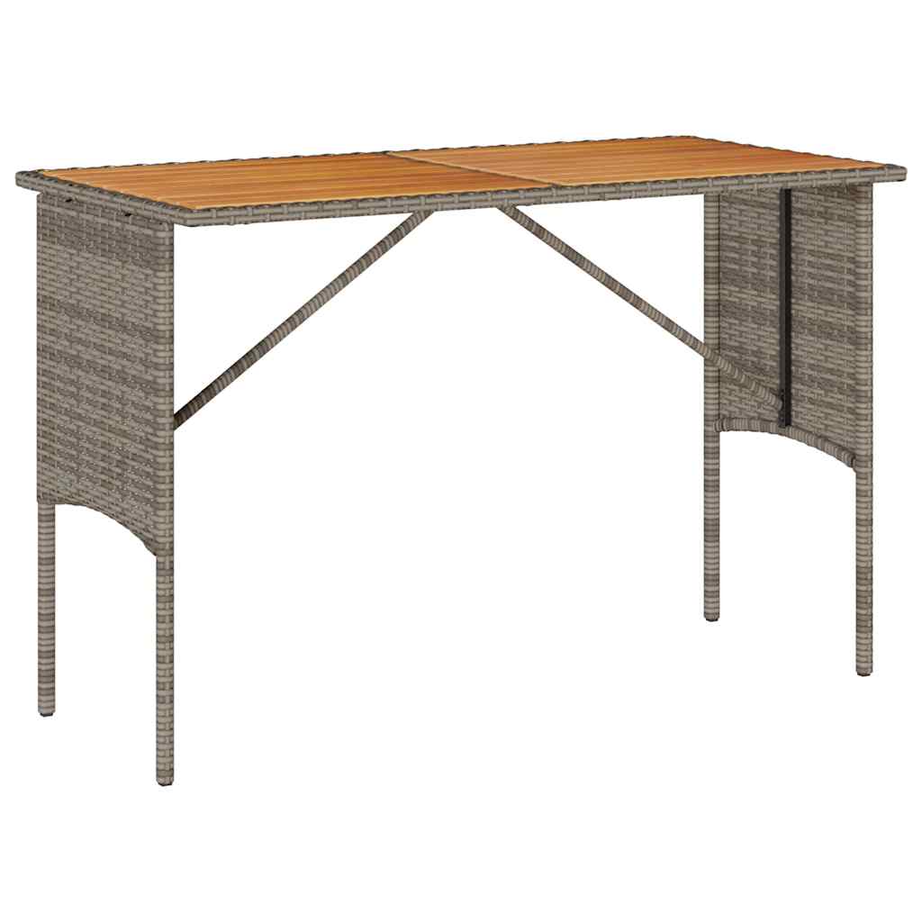 3-delige tuinset met kussens, grijs polyrotan