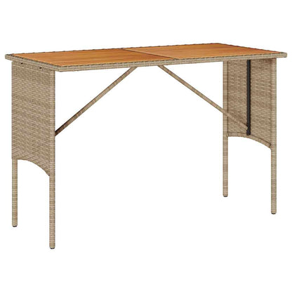 3-delige tuinset met kussens, beige polyrotan