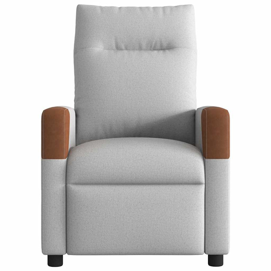 Fauteuil verstelbaar stof wolk grijs